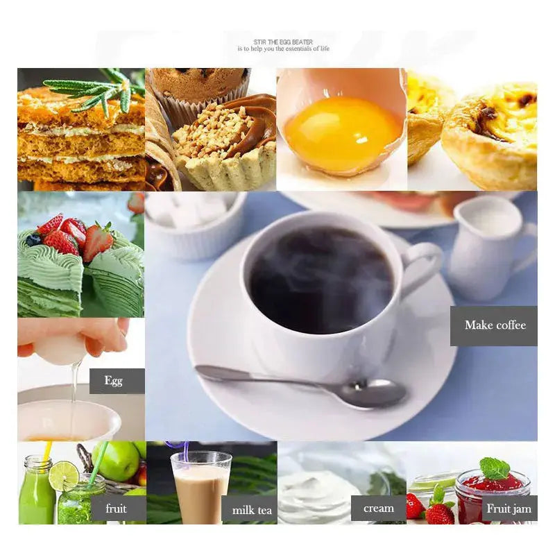 Milk Frother Handheld Mini Electric Foamer Coffee Maker Egg Beater Hommart