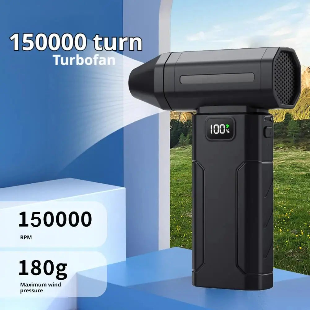 X8 Brushless Turbo Jet Fan Blower 150000RPM Powerful Electric Air Blower Vacuum Dust Cleaner Hommart