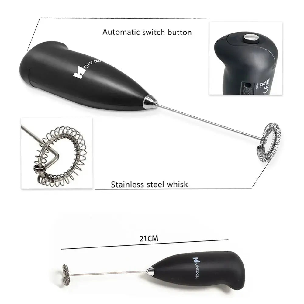 Milk Frother Handheld Mini Electric Foamer Coffee Maker Egg Beater Hommart