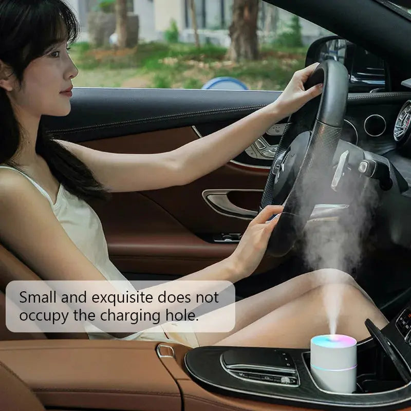 Wireless Portable Air Humidifier USB Rechargeable  Home Car Mini Aroma Diffuser Colorful Essential Oil humidificador Hommart