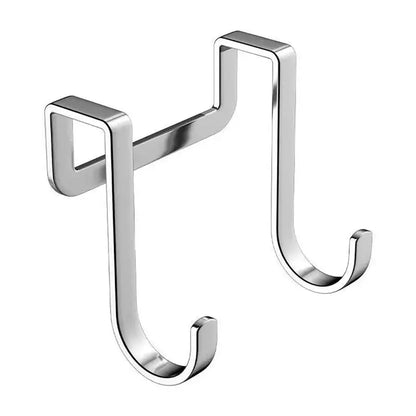 Stainless steel bedside cabinet door hook, student dormitory double hook, S-shaped hook, bathroom hanging clothes Hommart