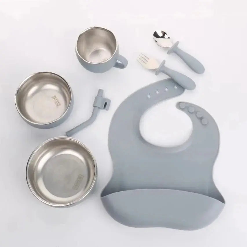 Silicone Baby Feeding Set Tableware Baby Food Dish Hommart