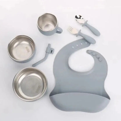 Silicone Baby Feeding Set Tableware Baby Food Dish Hommart