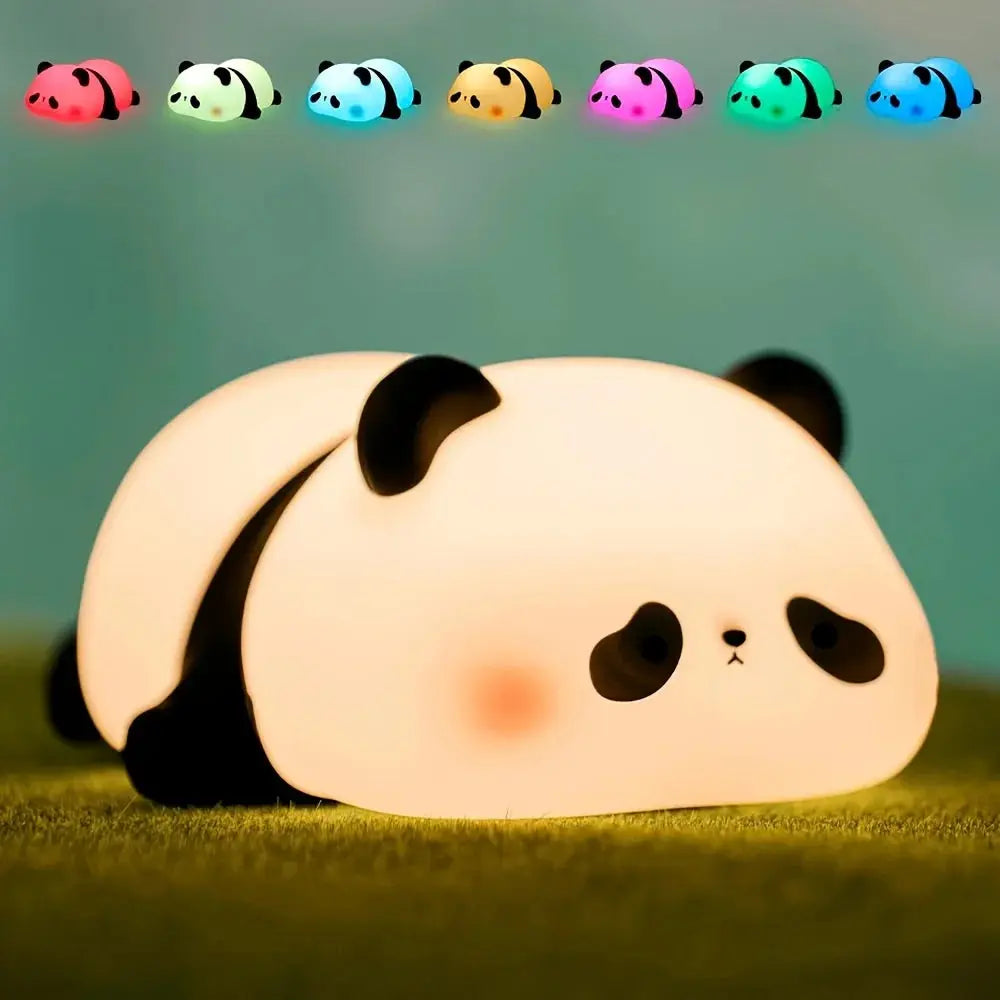 Panda Night Light, Rechargeable with Timer, Bedside Table Lamp, Hommart