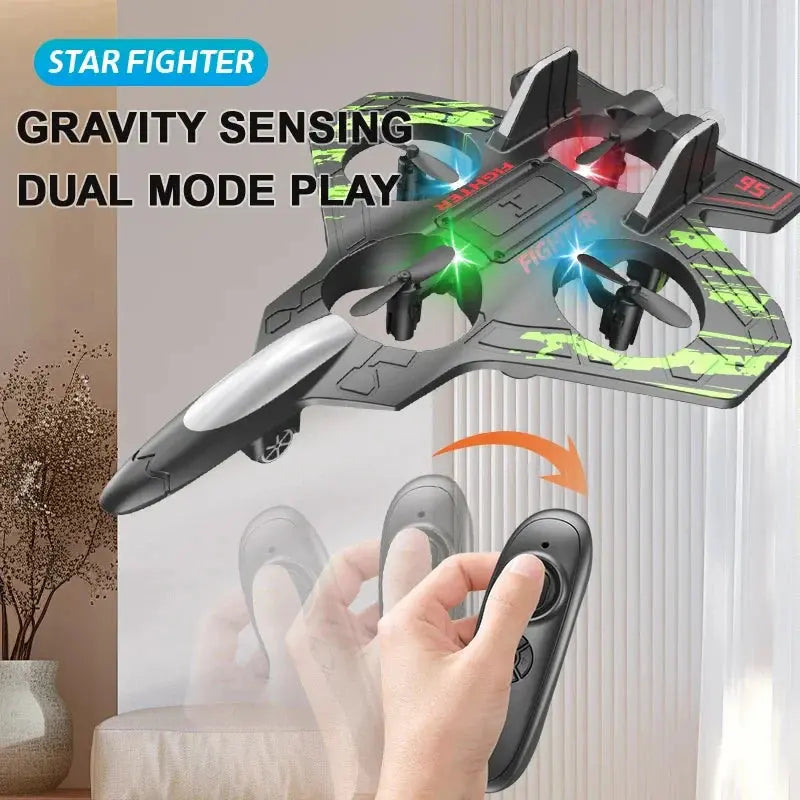 Remote Control Foam Fighter Glider Helicopter Hommart
