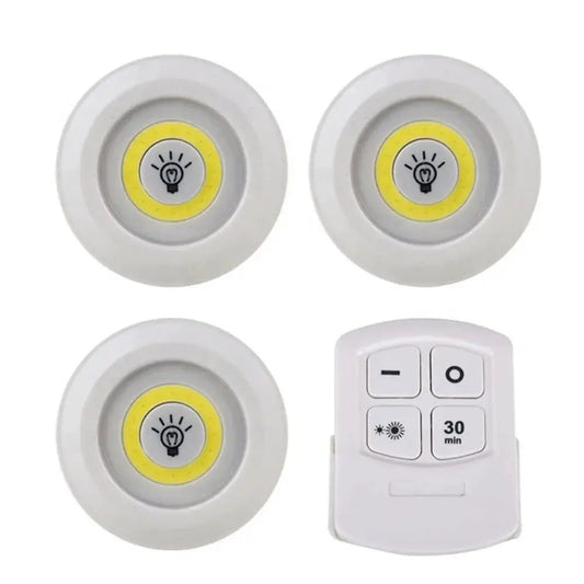 Dimmable LED Under Cabinet Light with Remote Control Battery Operated LED Closets Lights Wardrobe Bathroom lighting Hommart