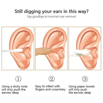 Effective 6Pcs Earwax Cleaning Tool with Spiral Earpick and Ear Curette Homemart