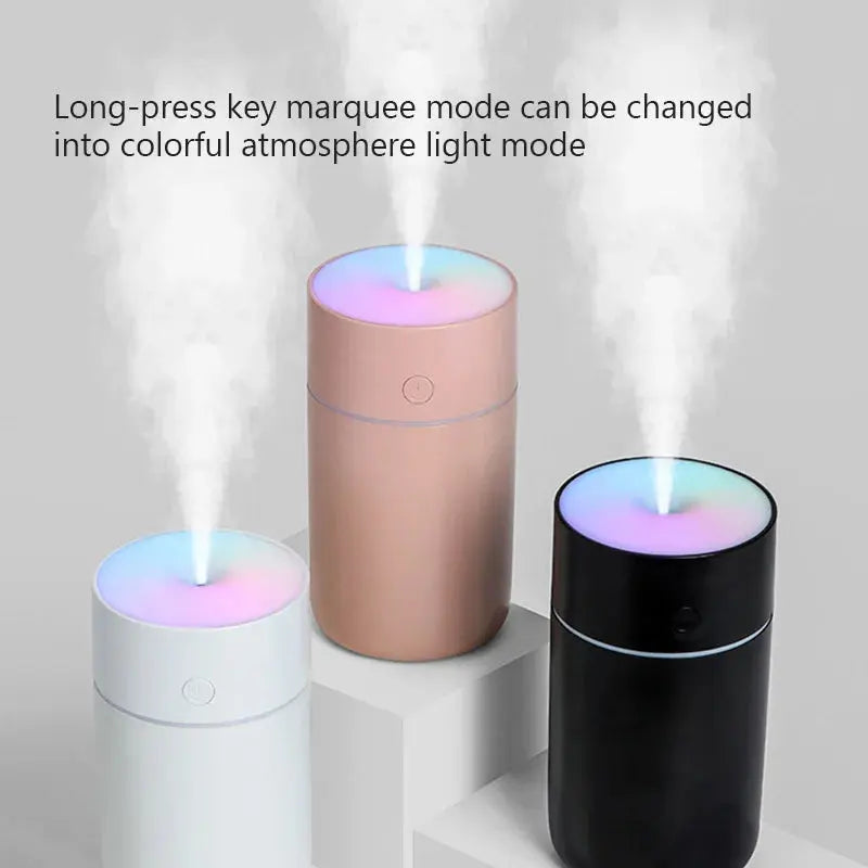 Wireless Portable Air Humidifier USB Rechargeable  Home Car Mini Aroma Diffuser Colorful Essential Oil humidificador Hommart