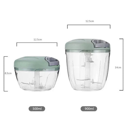 Manual Meat Mincer Garlic Chopper Rotate Garlic Press Crusher Hommart