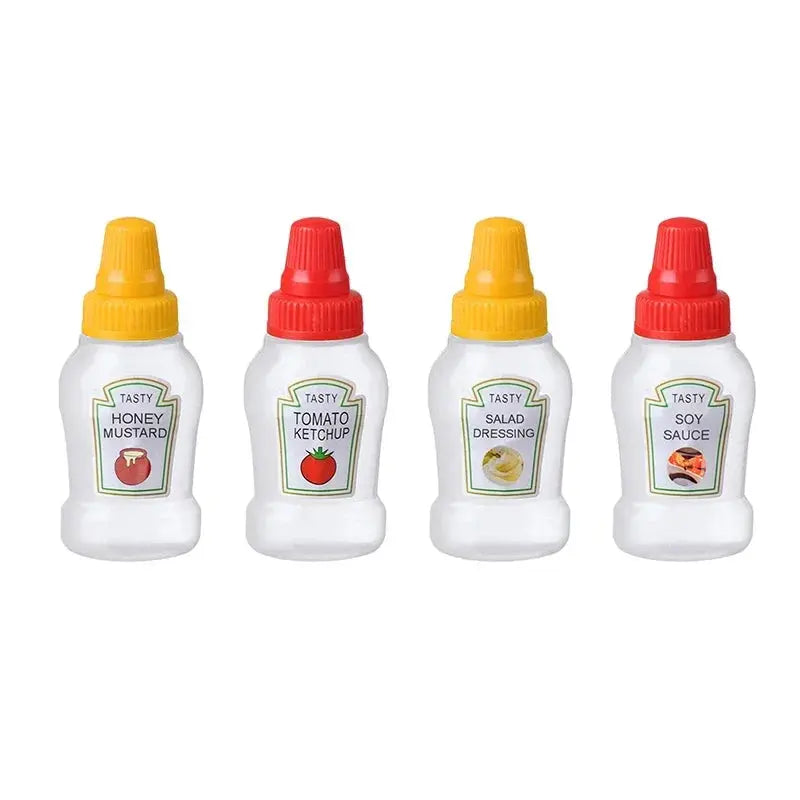 Mini Condiment Bottle Camping Squeeze Bottles Hommart