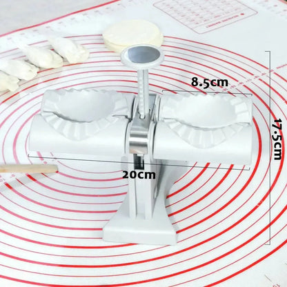2x Dumpling Machine Kitchen Gadgets Make Two Dumpling Molds at Once Hommart
