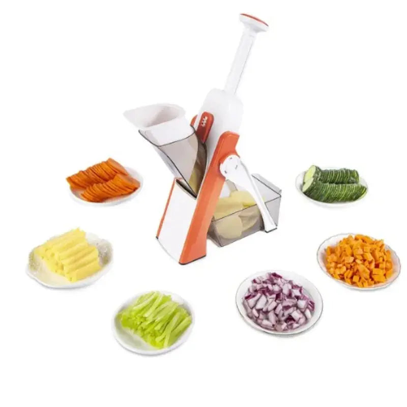 5 In 1 Vegetable Cutter Strip Cutter Adjustable Thickness Multi-Function Vegetable Cutter Safe Kitchen Accessories Gadget Hommart