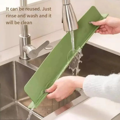 Silicone Sink Baffle Splash Guard Oil-Proof with Suction Cup Pool Water Baffle Bar Kitchen Supplies Hommart