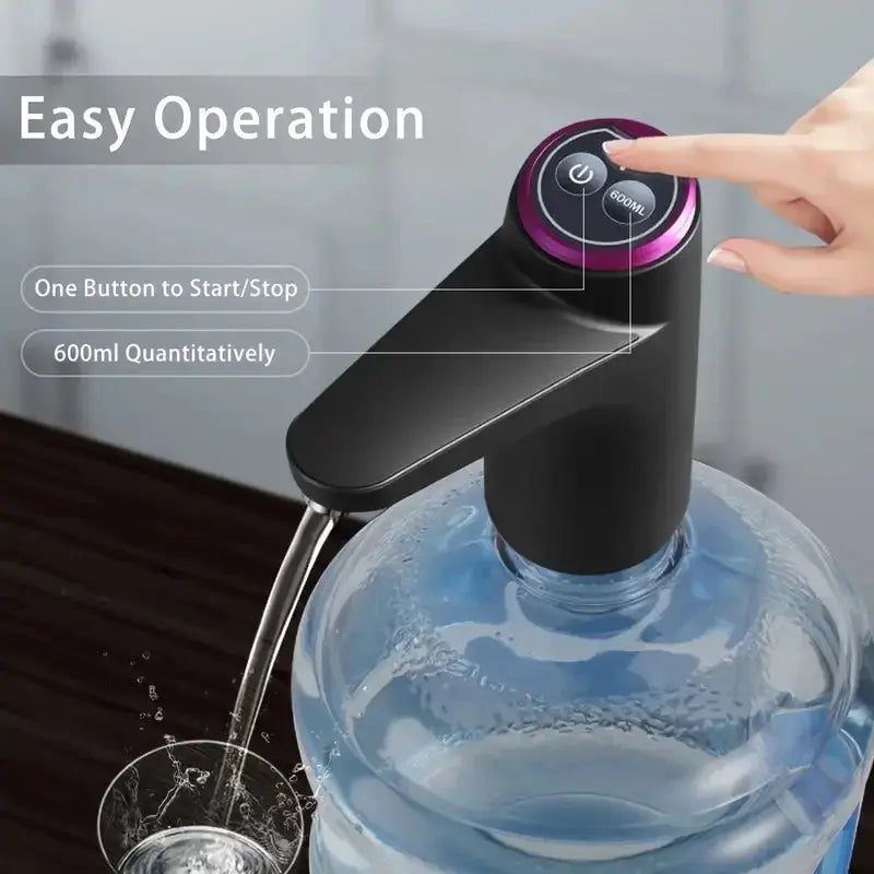 Portable 5-gallon Water Dispenser with USB Charging-Automatic Electric Pump Hommart