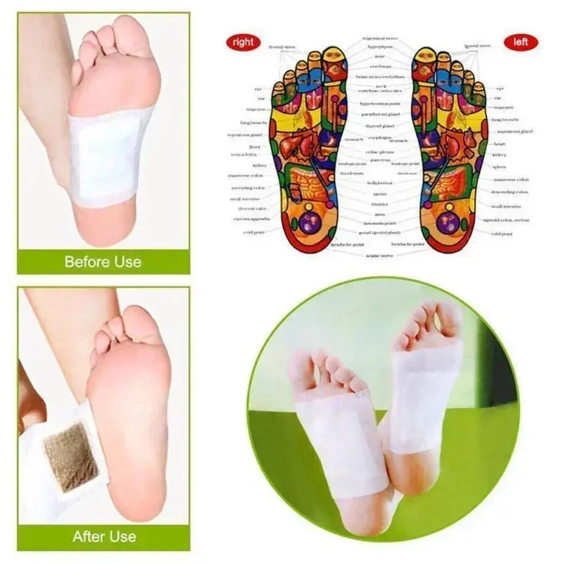 Kinoki Cleansing Detox Leg Healthy Herbal Pads 10pcs Hommart