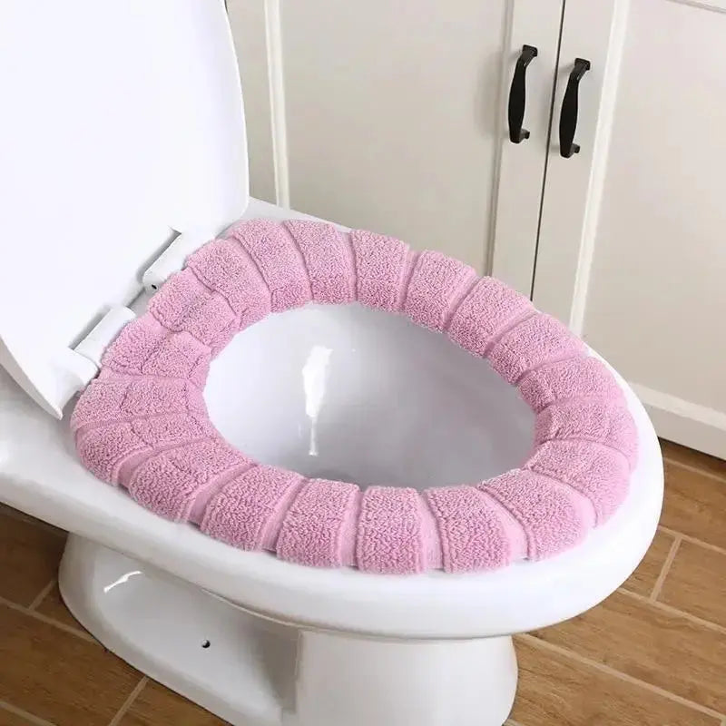 Toilet Seat Cover Warm Soft Acrylic Washable Mat Home Decor Closestool Mat Seat Case Hommart