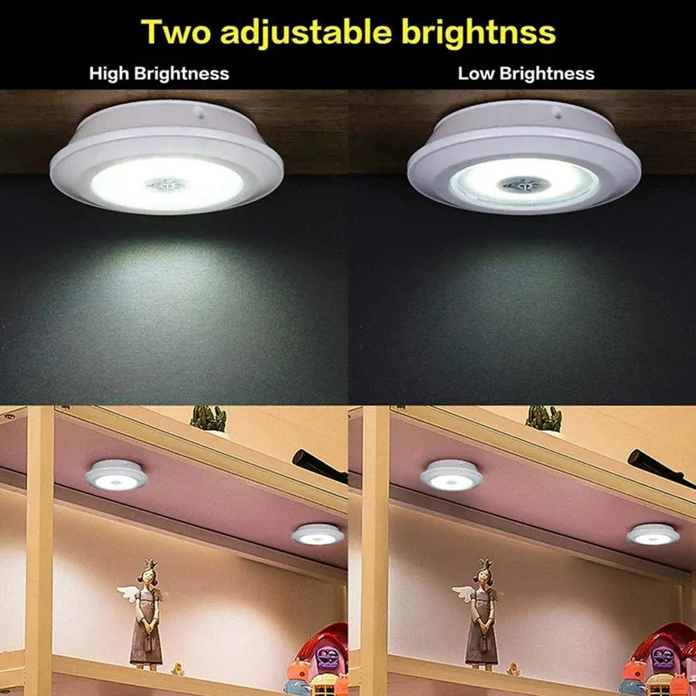 Dimmable LED Under Cabinet Light with Remote Control Battery Operated LED Closets Lights Wardrobe Bathroom lighting Hommart