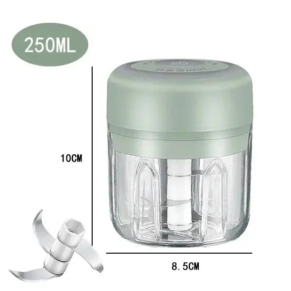 Electric Mini Garlic Chopper, 250ML Food Chopper Garlic Mincer USB, Hommart