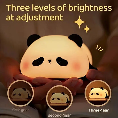 Panda Night Light, Rechargeable with Timer, Bedside Table Lamp, Hommart