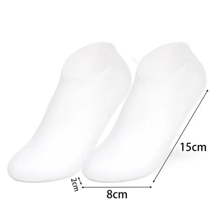 2 Pack Moisturizing Silicone Gel Socks for Dry Cracked Feet