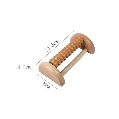 Wooden Foot Roller Wood Care Massage Reflexology Muscle Relax Relief Massager Hommart