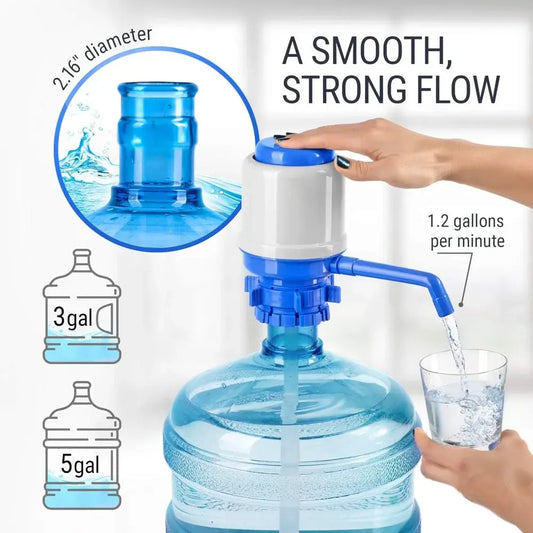Manual Water Dispenser, Healthy Hydration, Adjustable Bucket Pump, Suitable Hommart