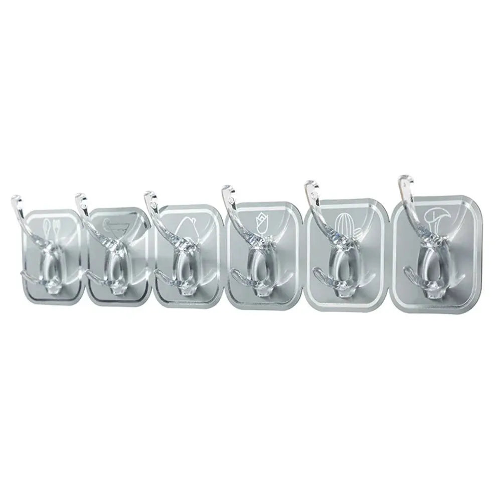 Wall Mounted Adhesive Hook No Drilling Waterproof Adhesive Hook For Bathroom Toilet Hommart