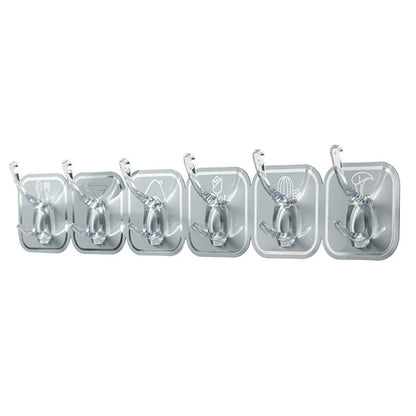 Wall Mounted Adhesive Hook No Drilling Waterproof Adhesive Hook For Bathroom Toilet