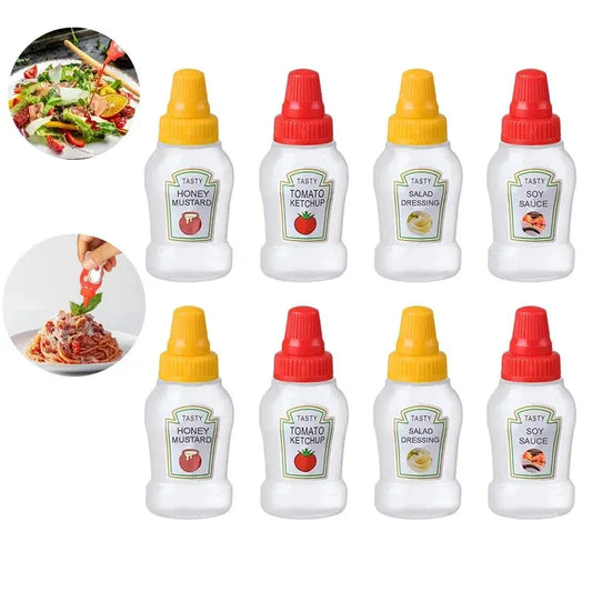 Mini Condiment Bottle Camping Squeeze Bottles Hommart