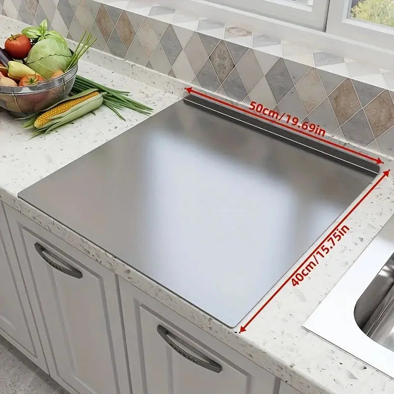 Stainless Steel Cutting Board - Heavy Duty Non-Slip Hommart