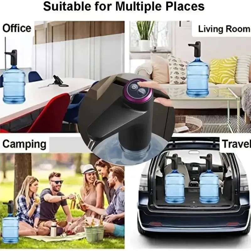 Portable 5-gallon Water Dispenser with USB Charging-Automatic Electric Pump Hommart