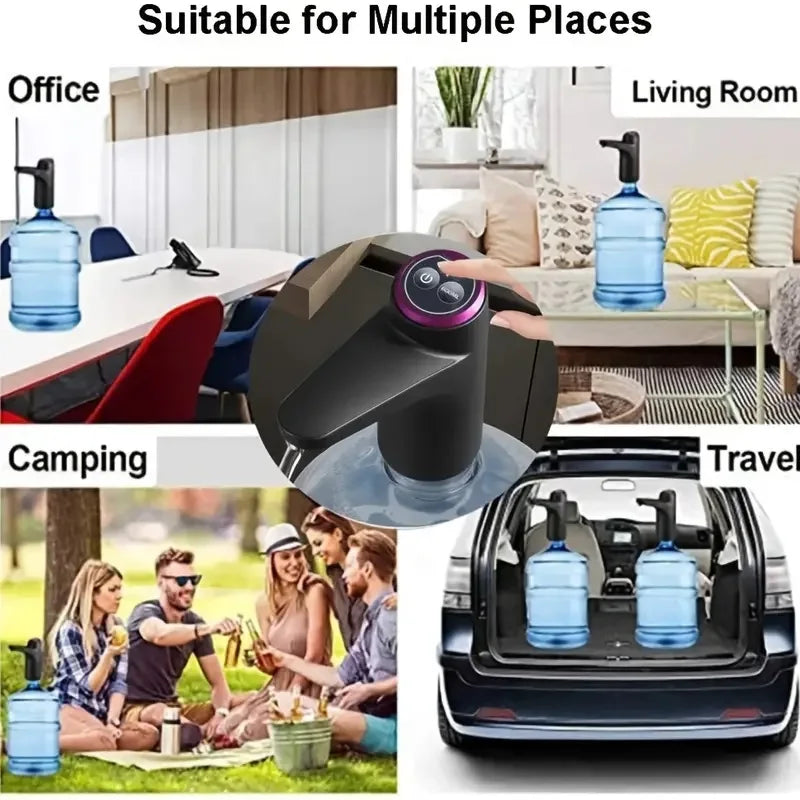 Portable 5-gallon Water Dispenser with USB Charging-Automatic Electric Pump