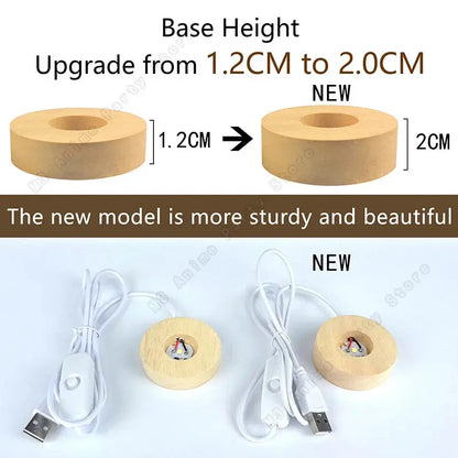 Unique 3D Crystal Ball Night Light Led Lamp 5 cm Homemart