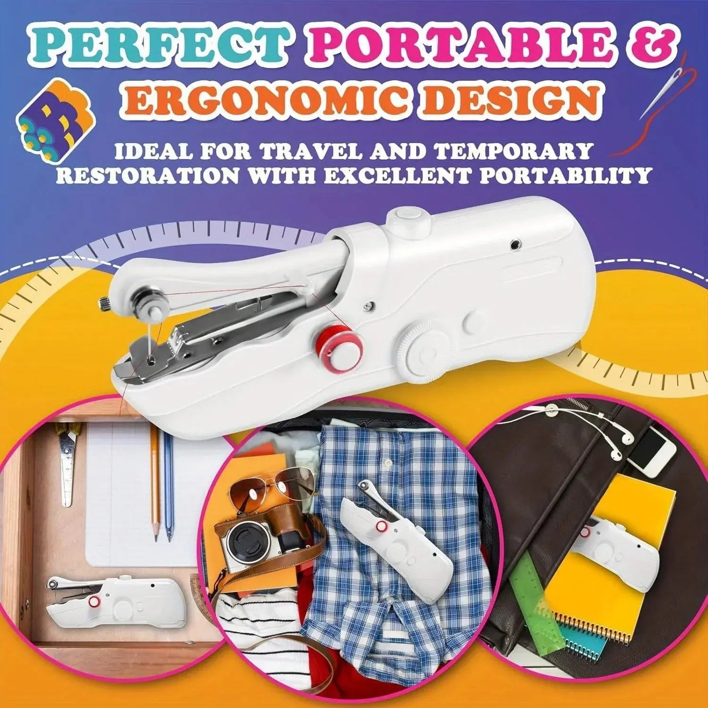 USB Portable Handheld Compact Sewing Machine Hommart