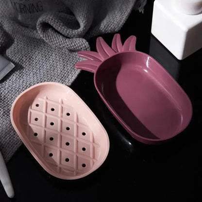 Creative Pineapple Shape Drain Soap Box Soap Storage Box Easy Clean Soap Dishes Holder Hommart