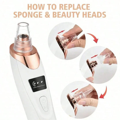 Electric Blackhead Remover Vacuum Cleaner - Facial Deep Cleansing Pore Cleaner