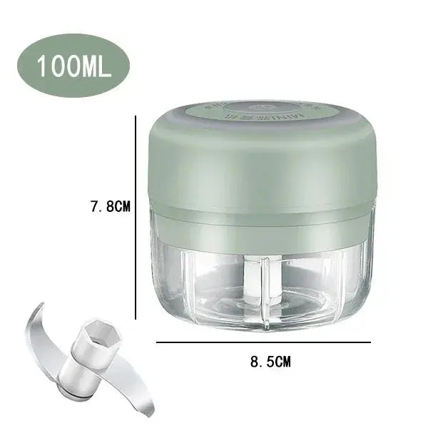 Electric Mini Garlic Chopper, 250ML Food Chopper Garlic Mincer USB, Hommart