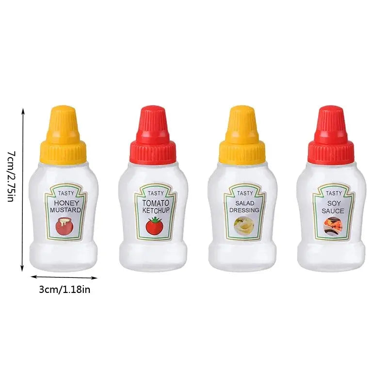 Mini Condiment Bottle Camping Squeeze Bottles Hommart