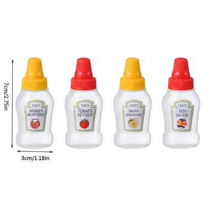 Mini Condiment Bottle Camping Squeeze Bottles Hommart
