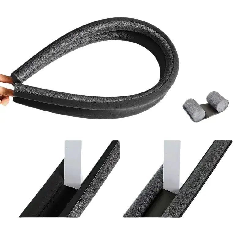 Flexible Door Bottom Sealing Strip Stopper Door Weatherstrip Guard Wind Dust Blocker Sealer Hommart
