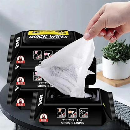 Disposable Shoe Wipes Portable Shoe Cleaners Travel Sneaker Wet Wipes Hommart