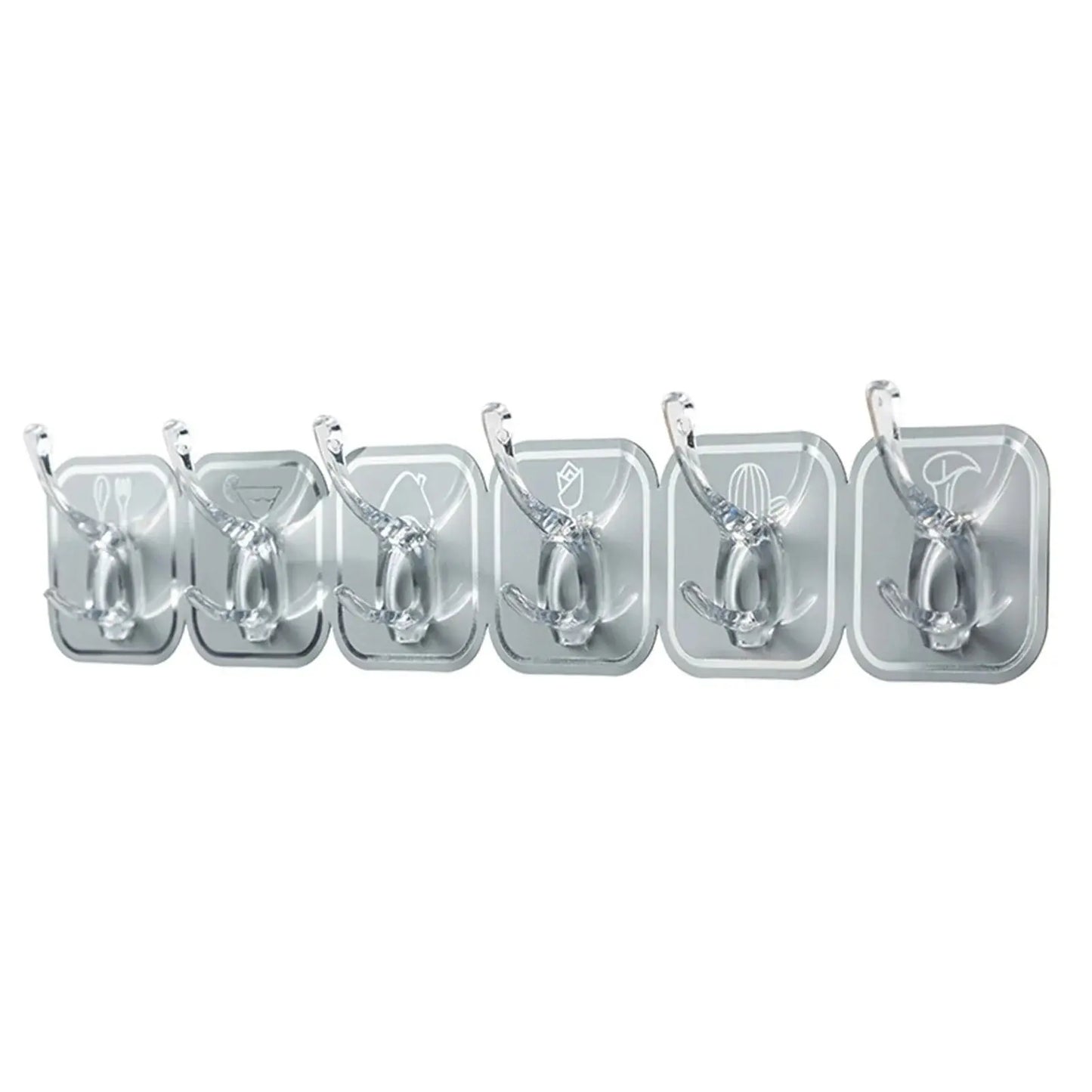 Wall Mounted Adhesive Hook No Drilling Waterproof Adhesive Hook For Bathroom Toilet Hommart