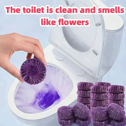 Purple Multi-Function Cleaning Tablets, Automatic Toilet Cleaning Tablets Hommart