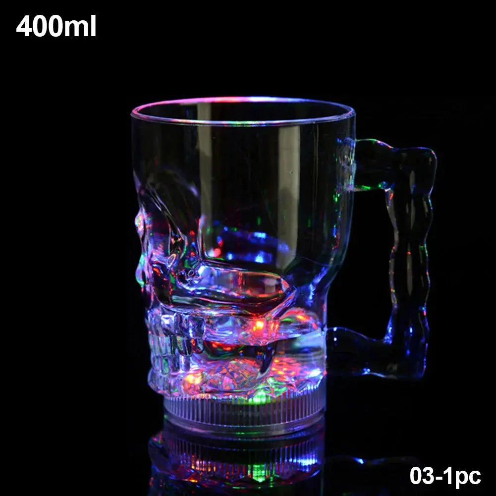 New LED Automatic Glowing Cup Flashing Cup Water Beverage Drinking Glass Party Decorative Supplies Hommart