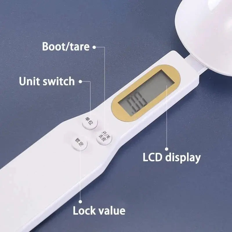 Digital Measuring Spoon 500g 0.5g LCD Electronic Kitchen Scale Hommart