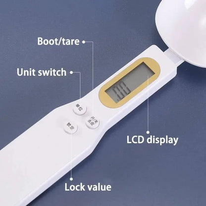 Digital Measuring Spoon 500g 0.5g LCD Electronic Kitchen Scale Hommart