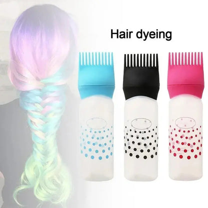 1Pcs Professional Refillable Hair Dye Applicator Brush Bottle Homemart