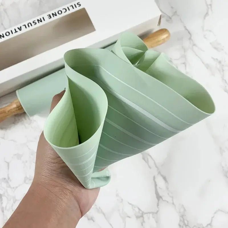 Baking Silicone Rolling Pin Set Silicone Kneading Mat Food Grade Non-Stick Dough Mat Hommart