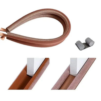 Flexible Door Bottom Sealing Strip Stopper Door Weatherstrip Guard Wind Dust Blocker Sealer Hommart