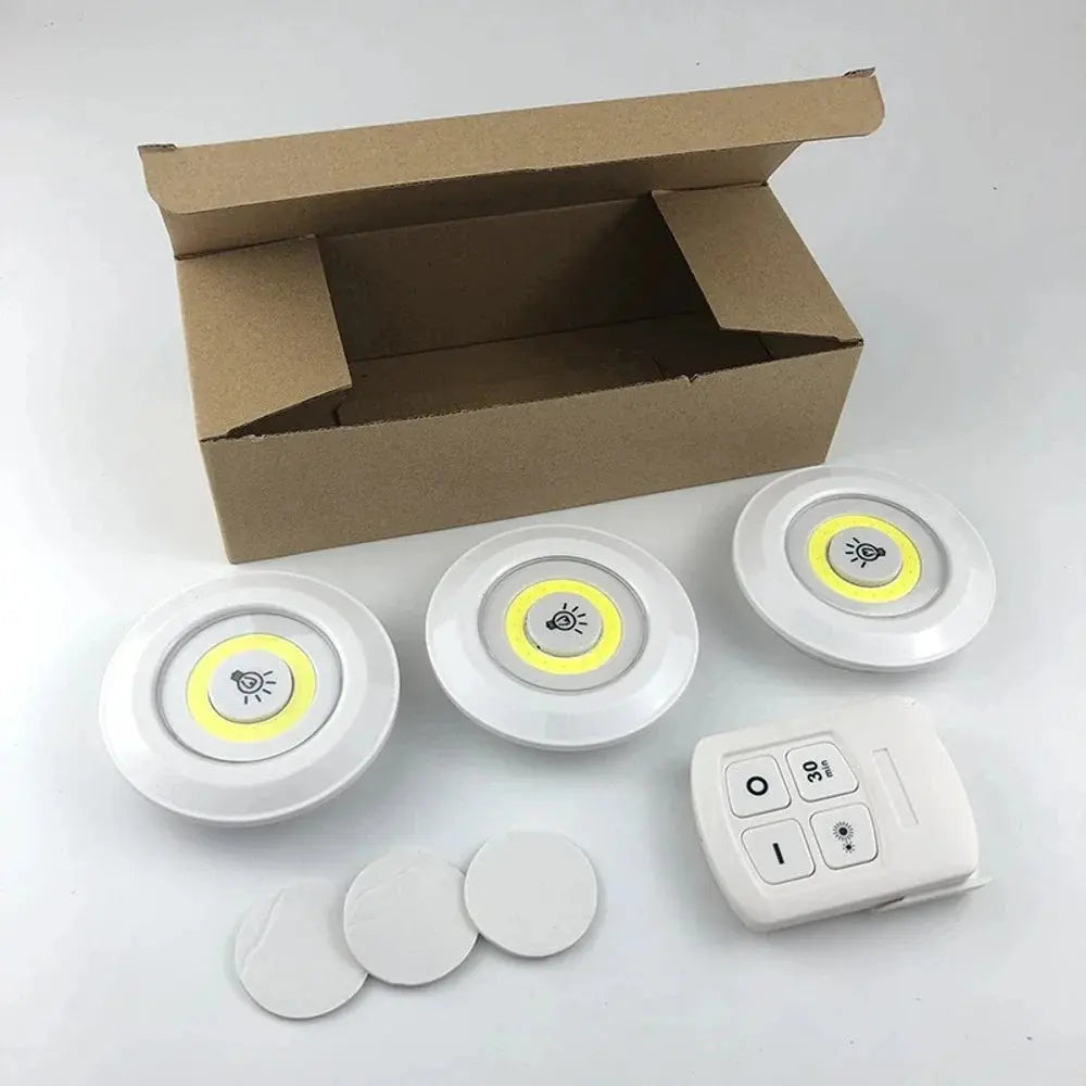 Dimmable LED Under Cabinet Light with Remote Control Battery Operated LED Closets Lights Wardrobe Bathroom lighting Hommart